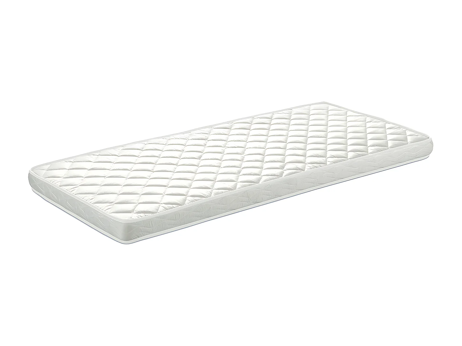 LAKA - Lit Maison 90x200cm Blanc + Sommier + Matelas