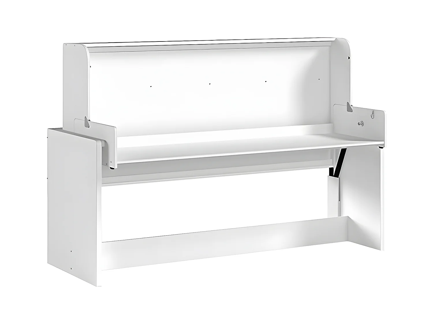 RYDER - Lit 90x200cm Blanc Convertible en Bureau