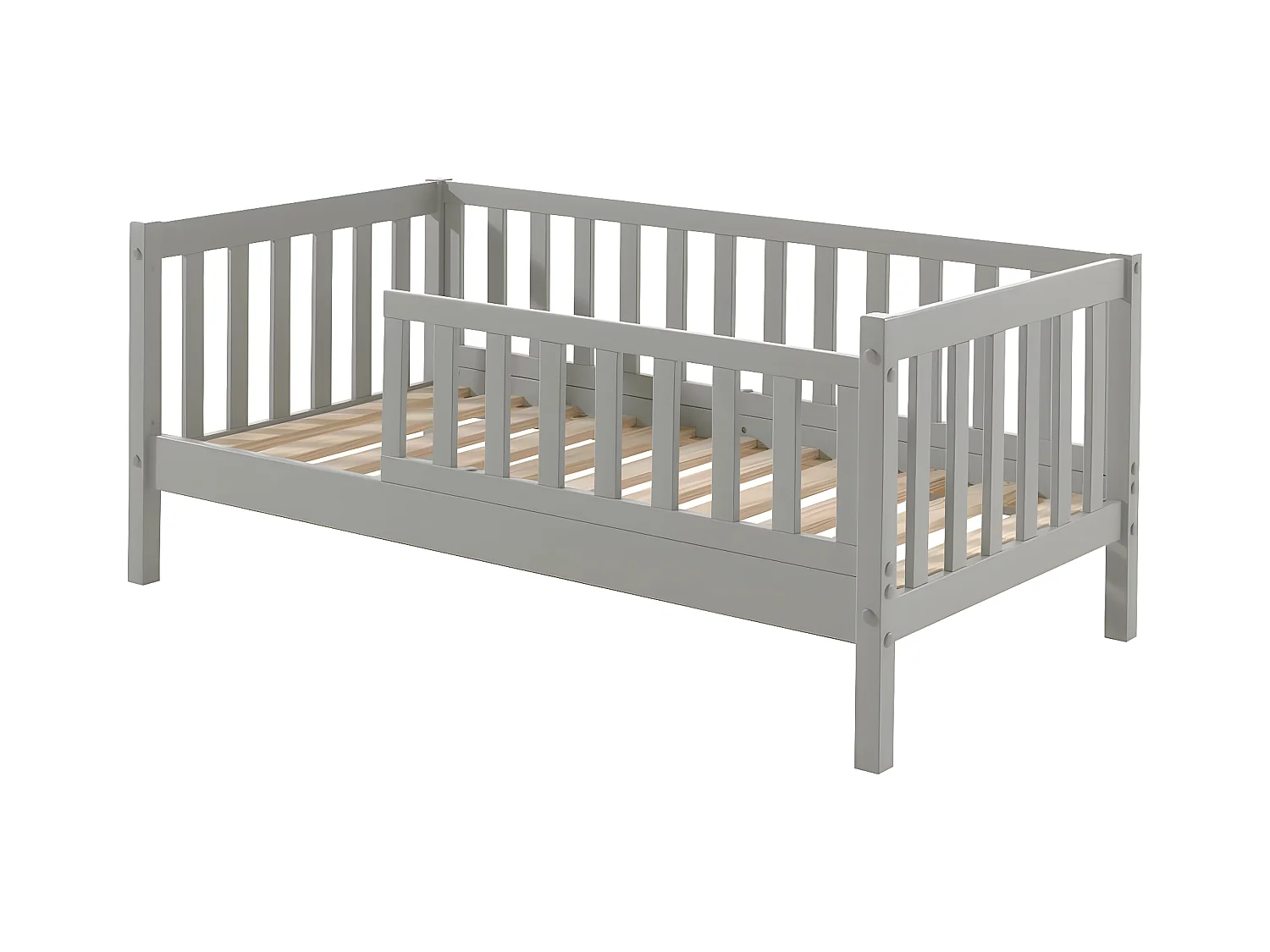SCOPE - Lit Junior 70x140cm Gris Barrières Verticales