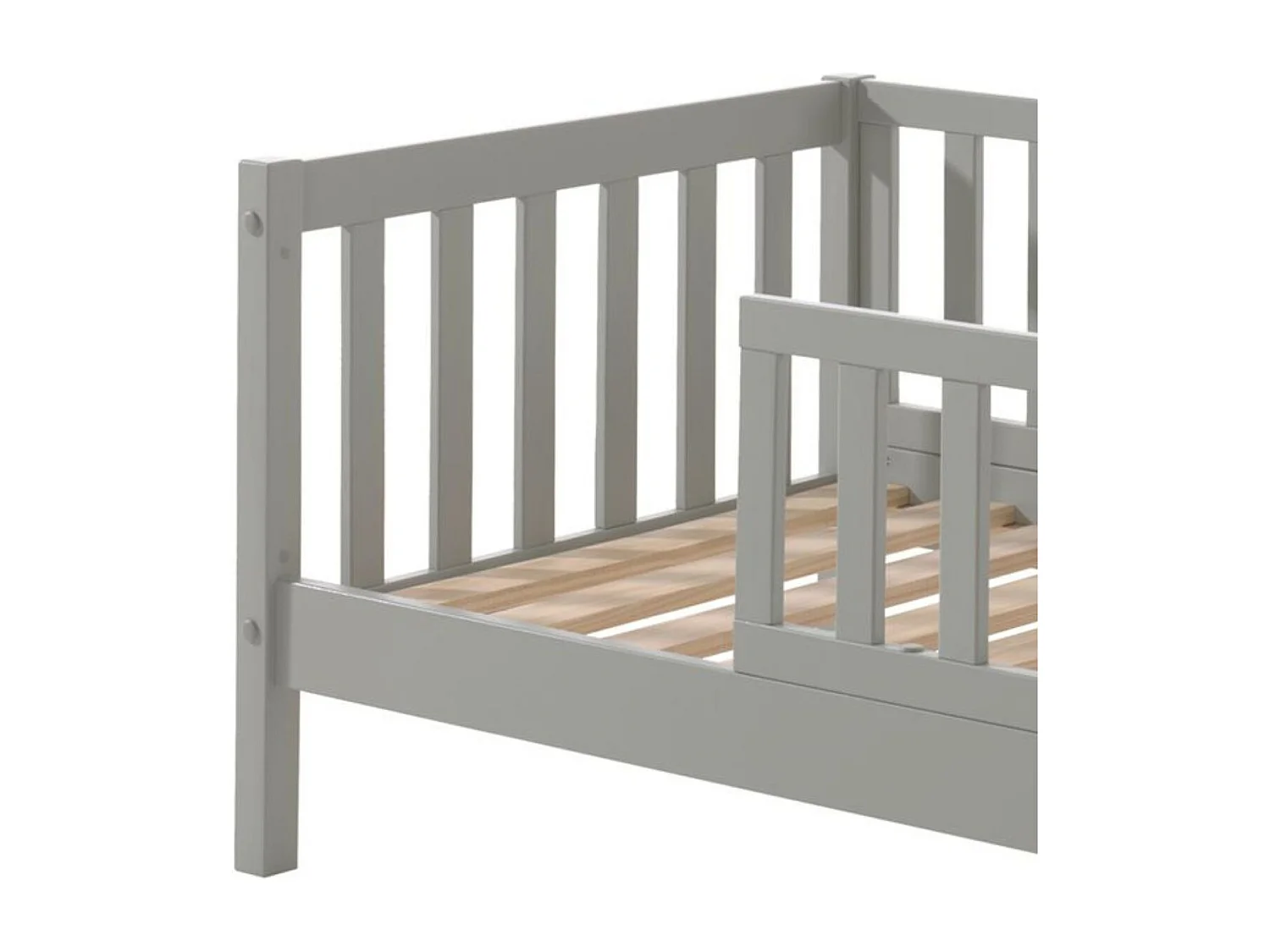 SCOPE - Lit Junior 70x140cm Gris Barrières Verticales