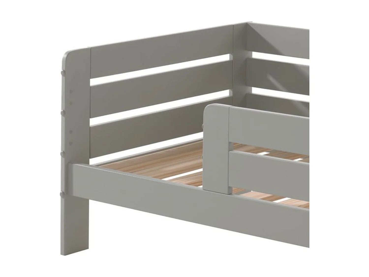 SCOPE - Lit Junior 70x140cm Gris Barrières Horizontales