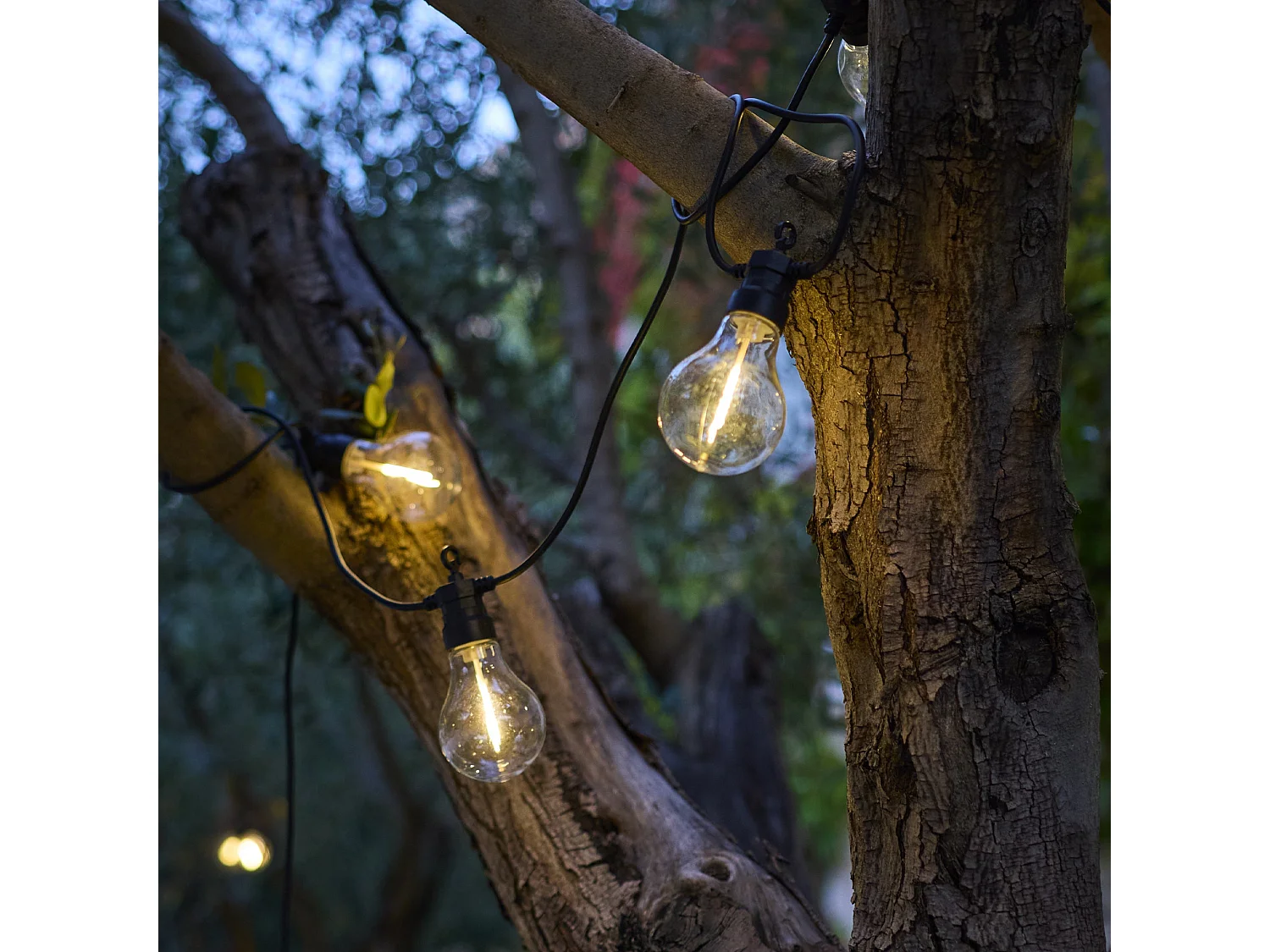 Guirlande lumineuse extérieur connectable PARTY Noir Plastique 7,5m