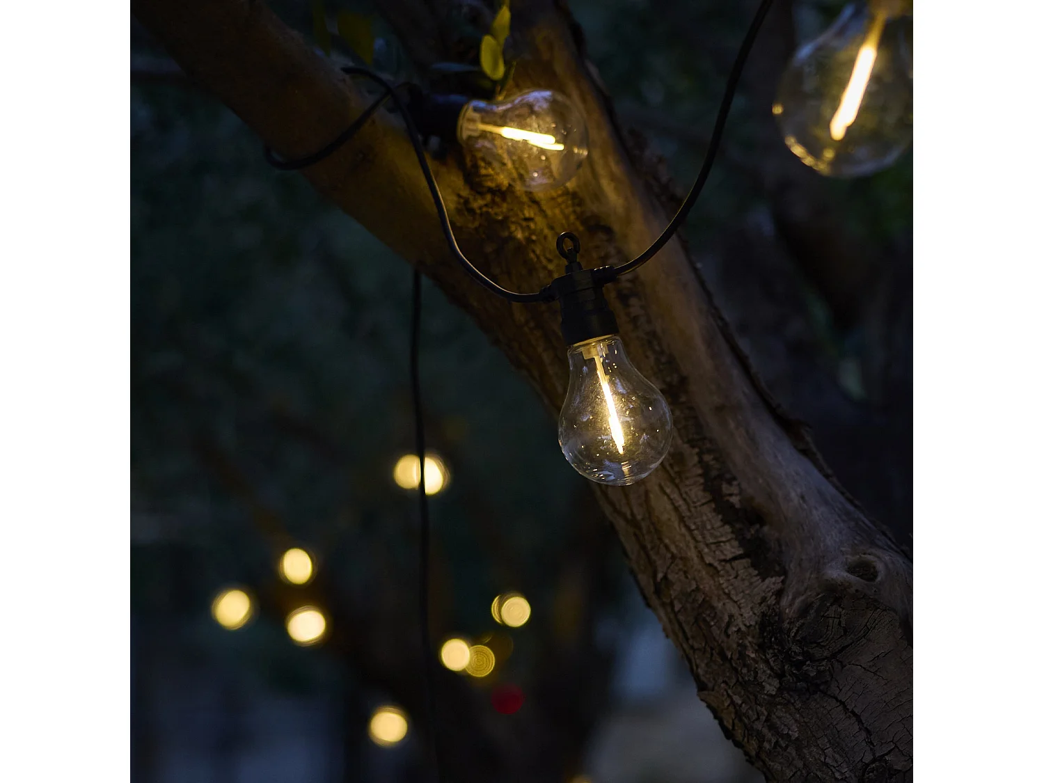 Guirlande lumineuse extérieur connectable PARTY Noir Plastique 7,5m