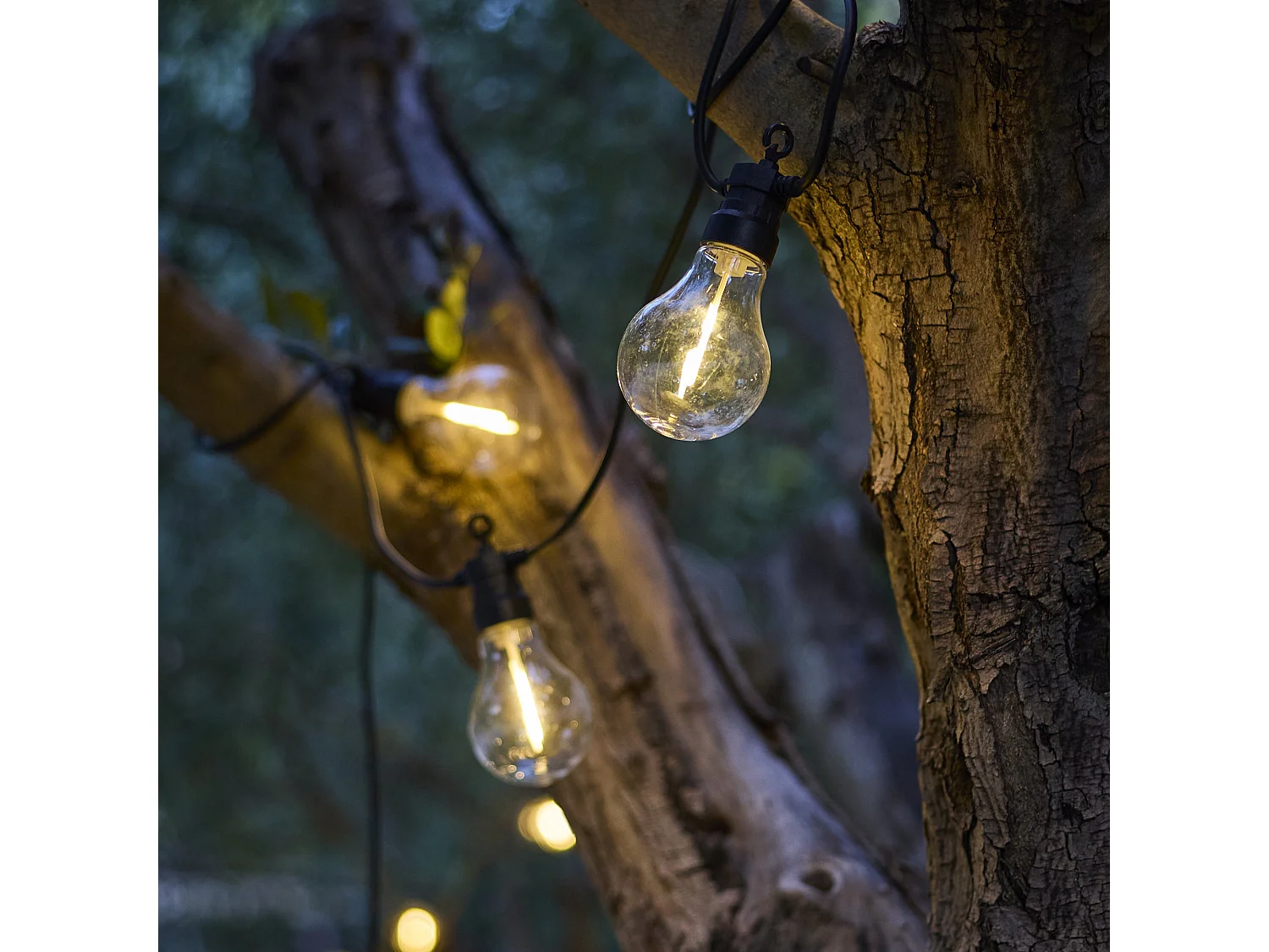 Guirlande lumineuse extérieur connectable PARTY Noir Plastique 7,5m