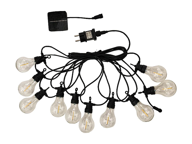 Guirlande lumineuse extérieur connectable PARTY Noir Plastique 7,5m