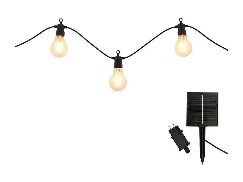 Guirlande lumineuse extérieur connectable PARTY Noir Plastique 7,5m