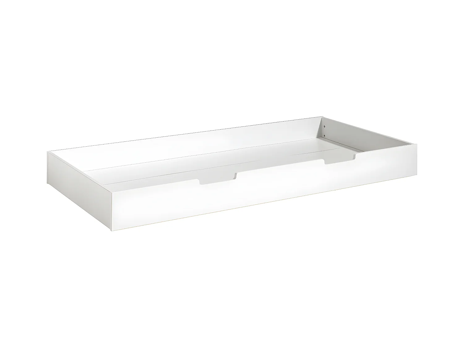 LAKA - Lit Maison 90x200cm Blanc avec Tiroir