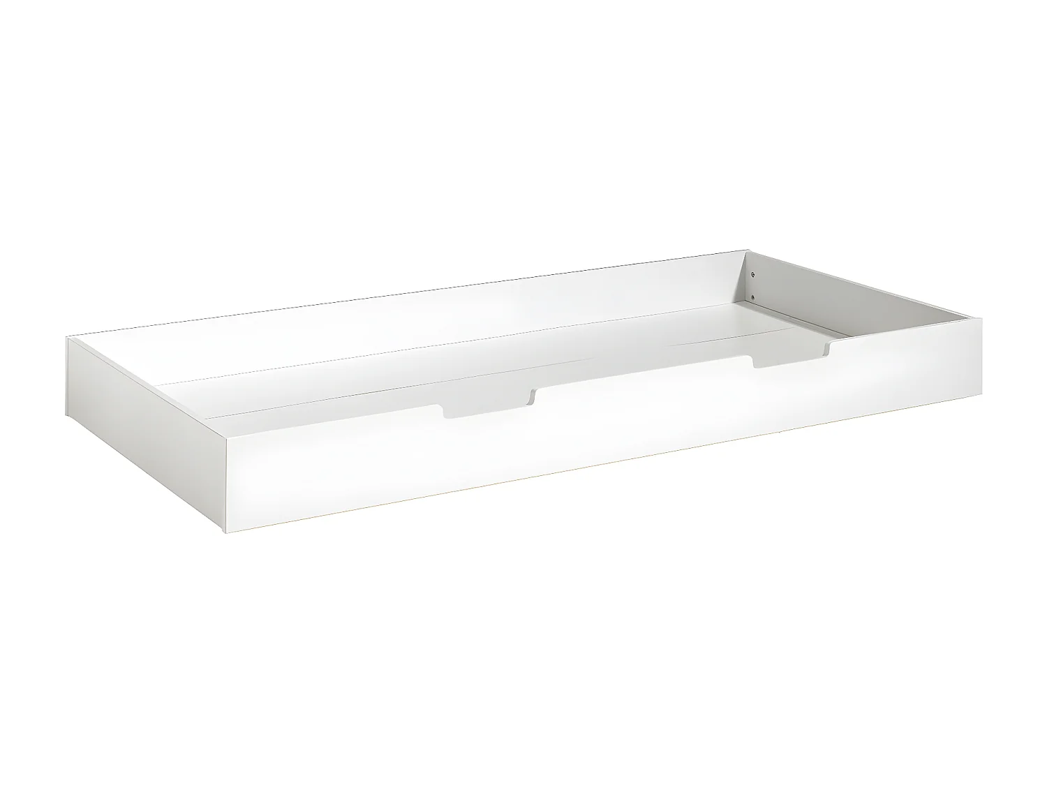 LAKA - Lit Maison 90x200cm Blanc avec Tiroir