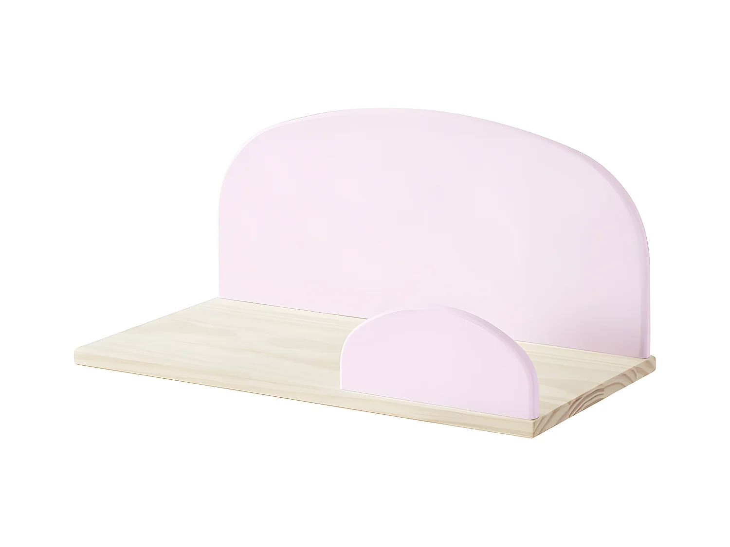 BODHI PINK - Etagère Murale 45cm Rose et Bois