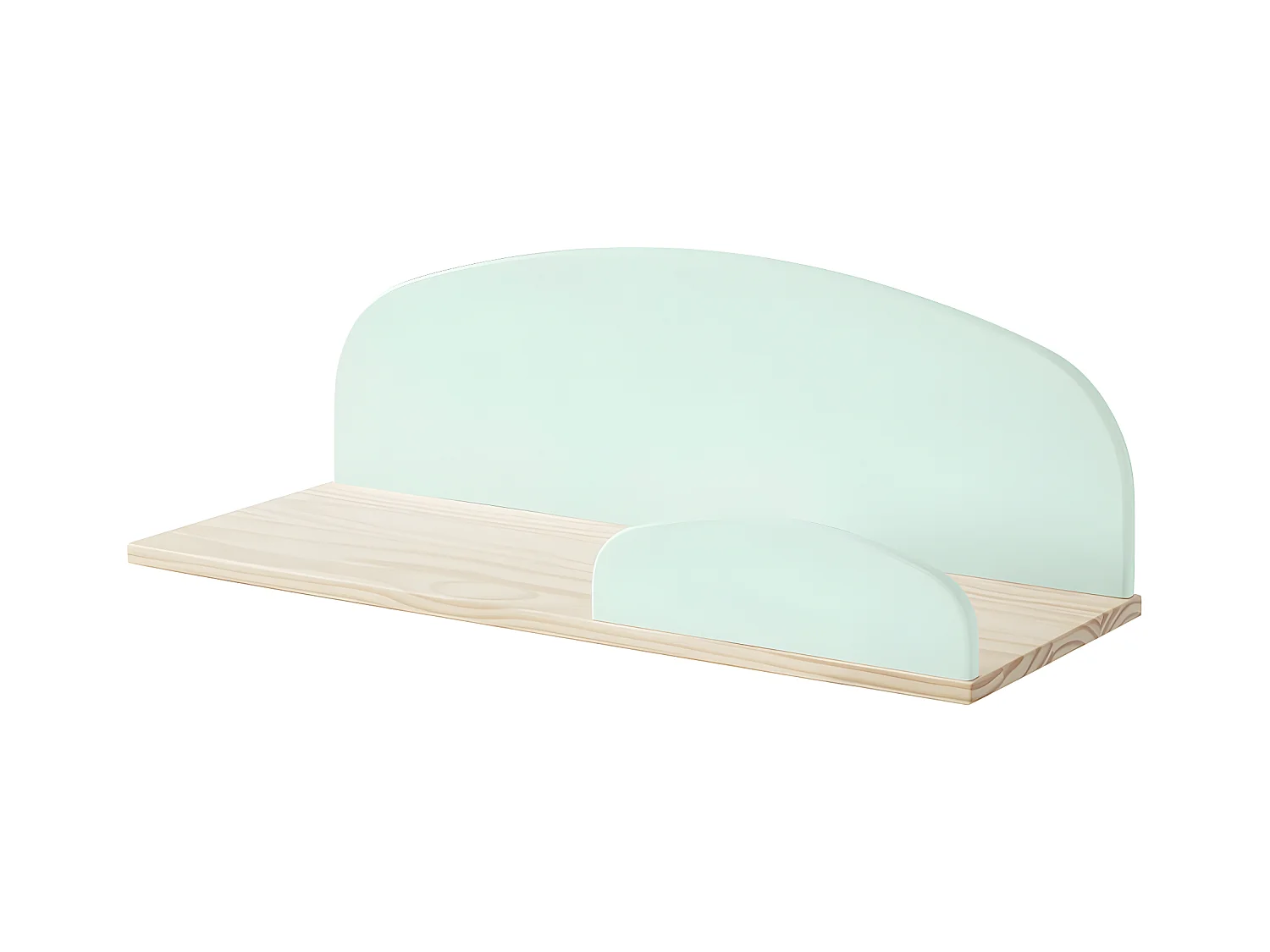 BODHI MINT - Etagère Murale 65cm Vert menthe et Bois