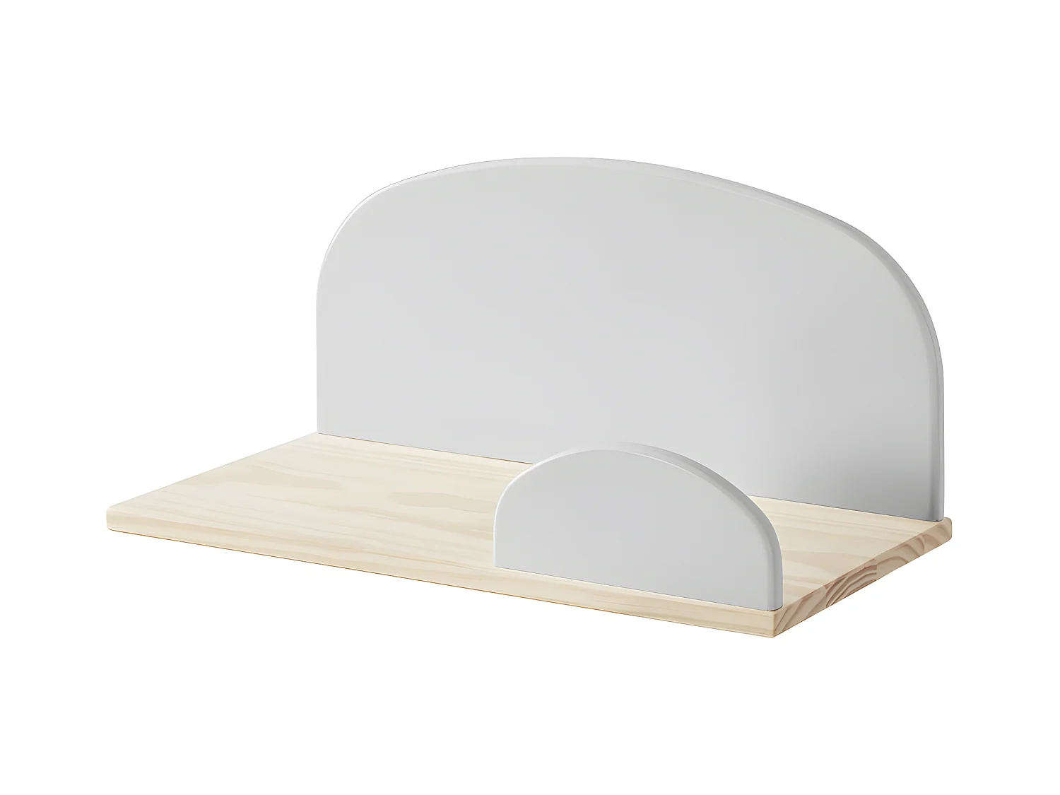 BODHI GREY - Etagère Murale 45cm Grise et Bois