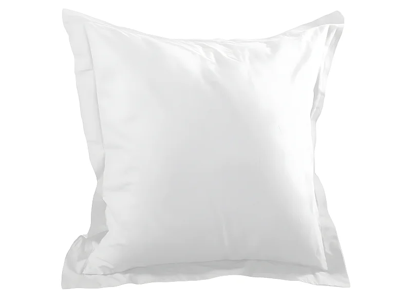 Funda de almohada lisa de algodón