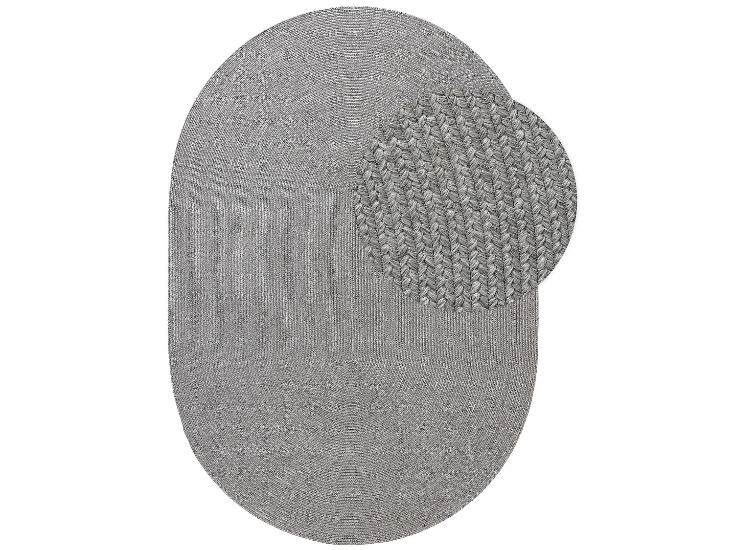 Tapis d'extérieur & intérieur Nandi Gris 160x230 cm