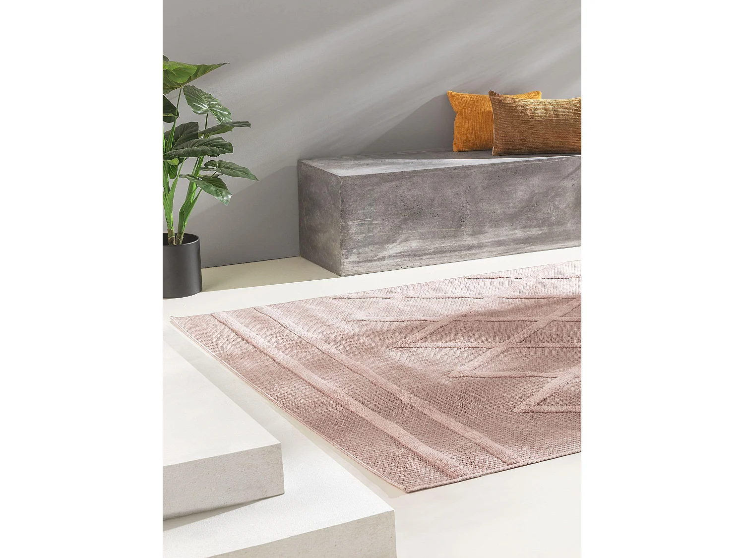 Tapis d'extérieur & intérieur Bonte Rose 120x170 cm