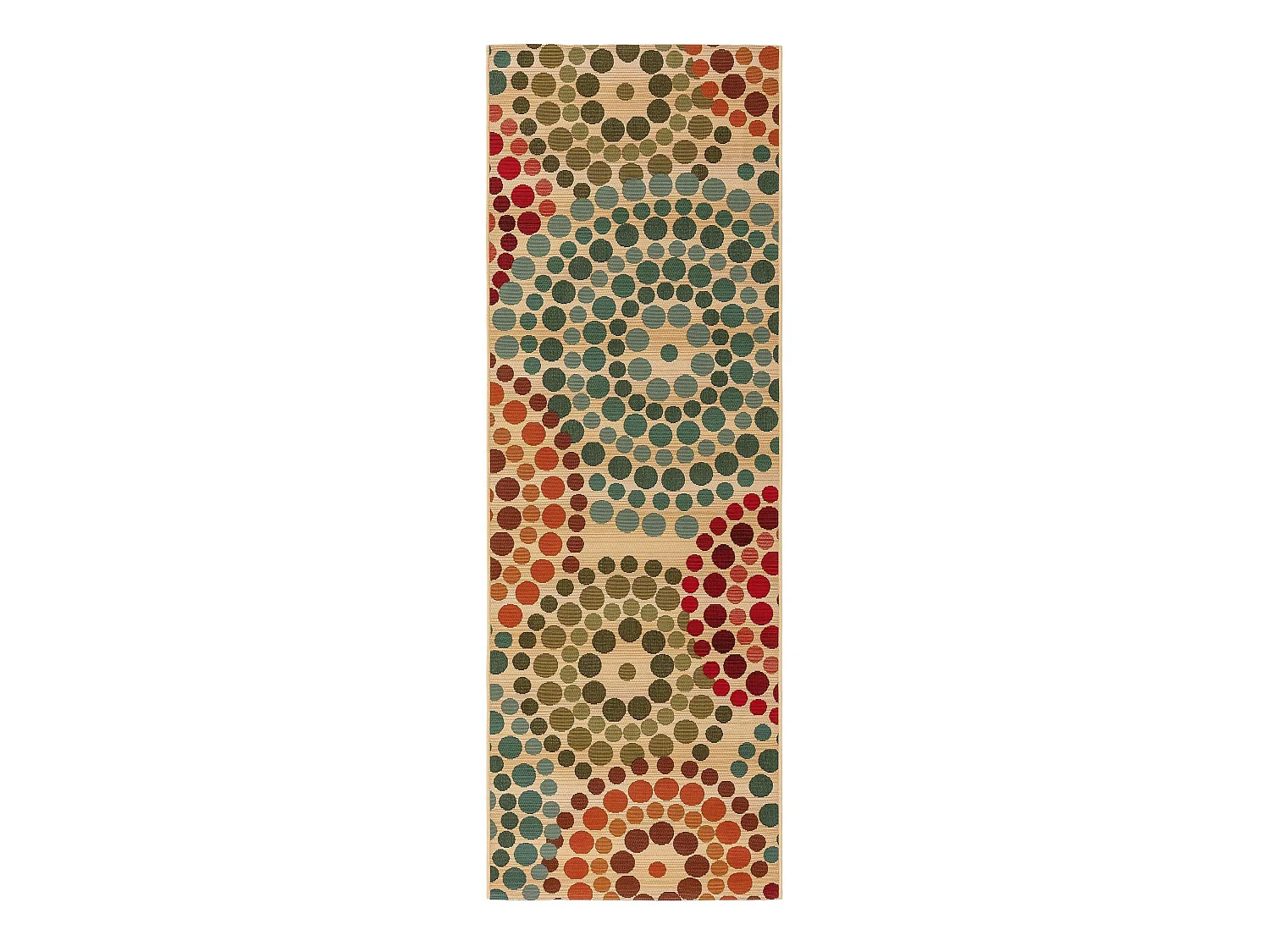 Tapis d'extérieur & intérieur Artis Beige/Multicouleur 80x250 cm