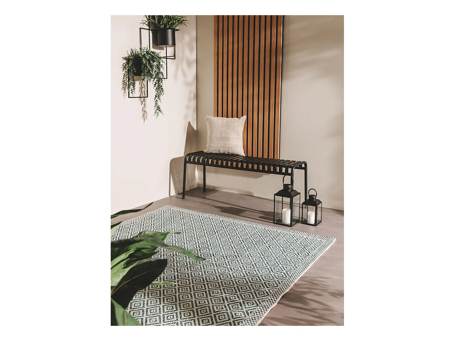 Tapis d'extérieur & intérieur Cleo Bleu 240x340 cm