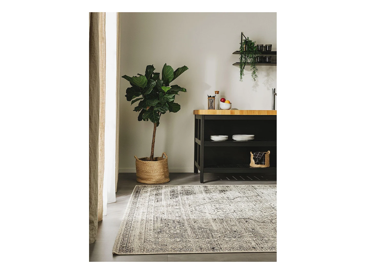 Tapis d'extérieur & intérieur Artis Anthracite 240x340 cm