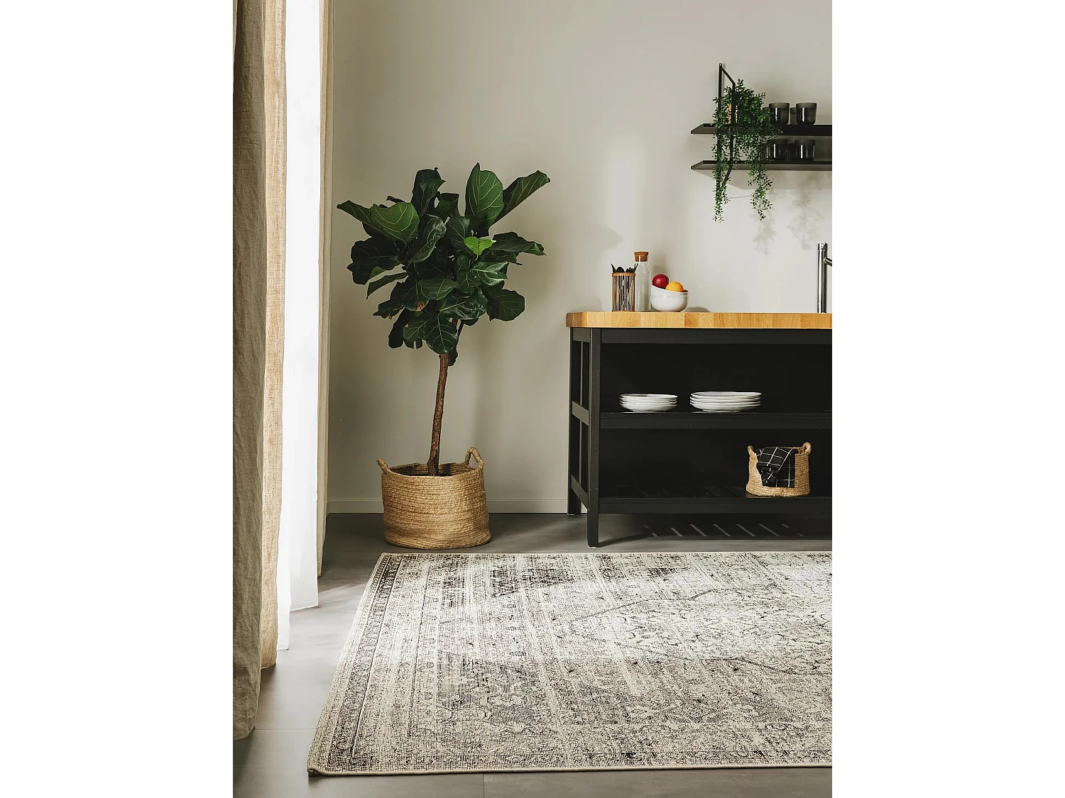 Tapis d'extérieur & intérieur Artis Anthracite 240x340 cm