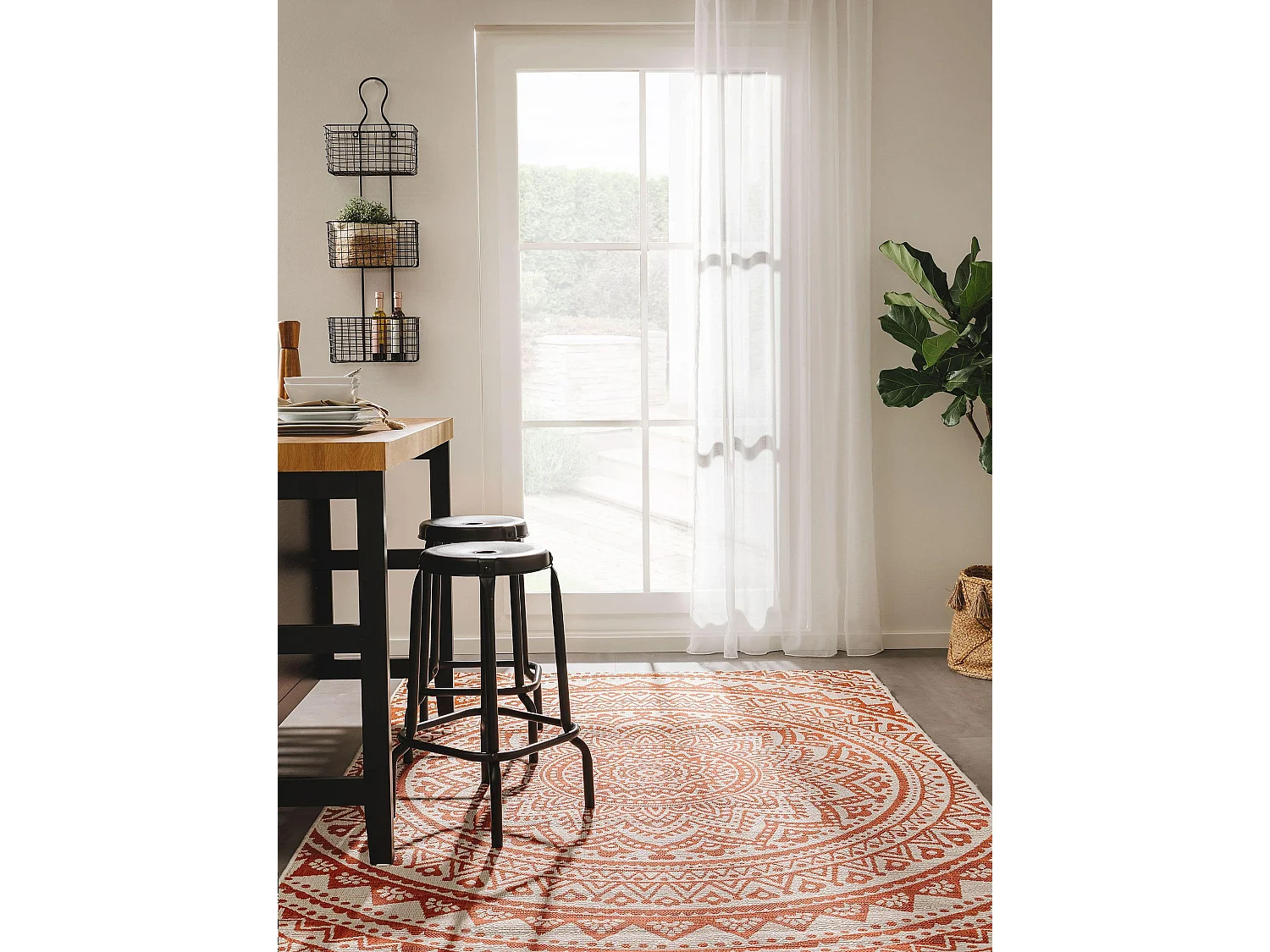 Tapis d'extérieur & intérieur Cleo Orange 160x230 cm