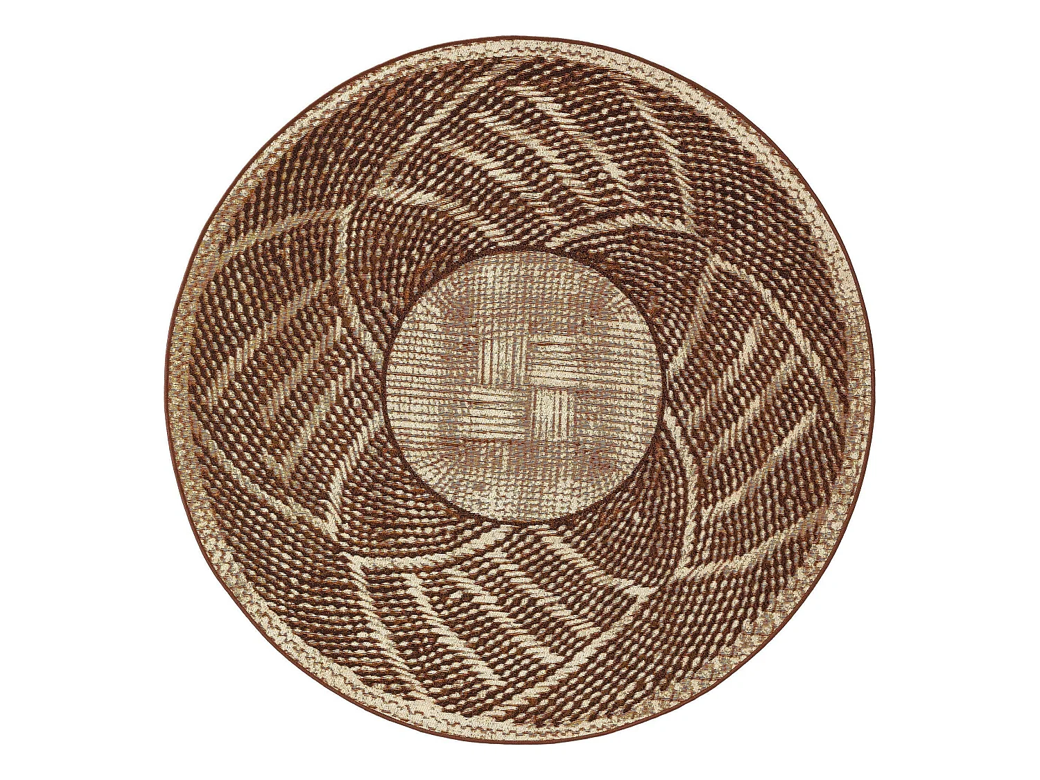 Tapis d'extérieur & intérieur rond Artis Or ø 160 cm rond