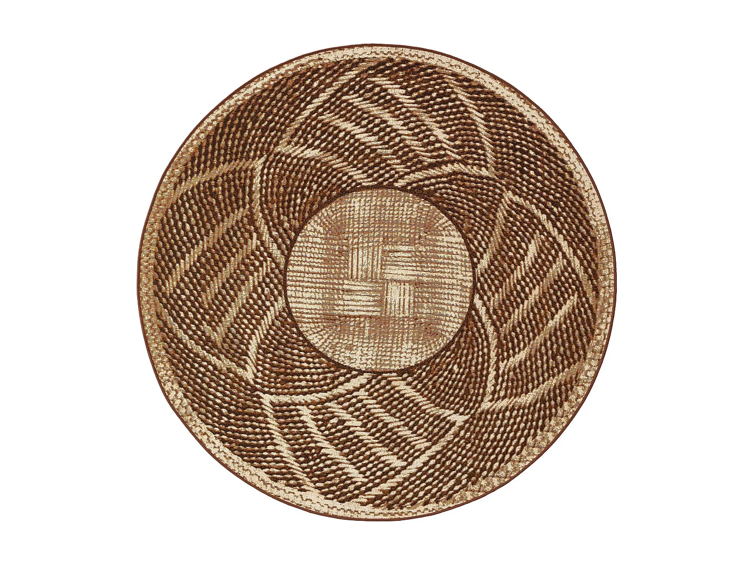 Tapis d'extérieur & intérieur rond Artis Or ø 160 cm rond