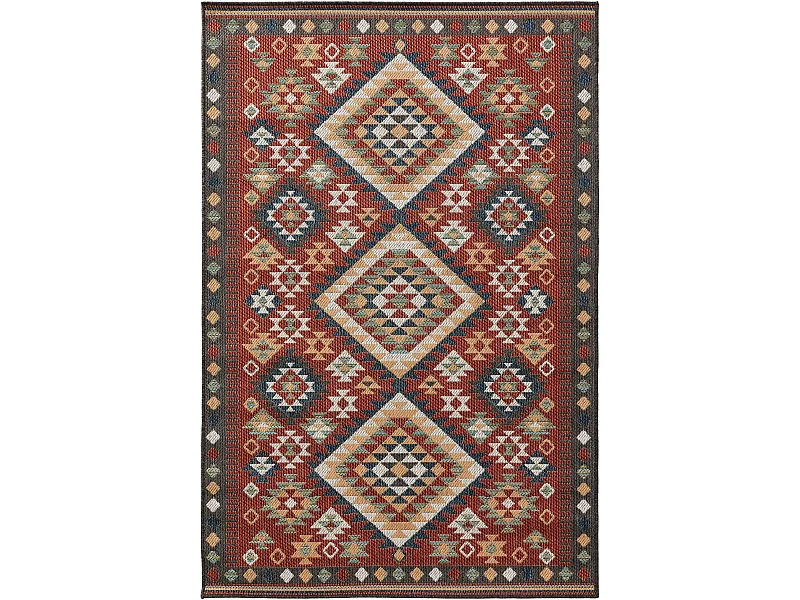 Tapis d'extérieur & intérieur Mirena Rouge 80x150 cm