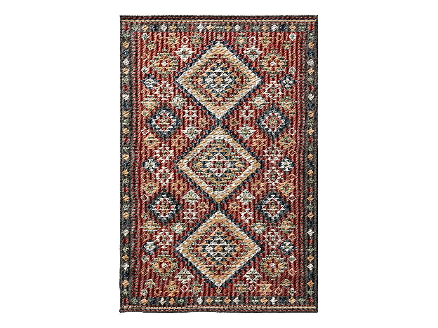 Tapis d'extérieur & intérieur Mirena Rouge 80x150 cm