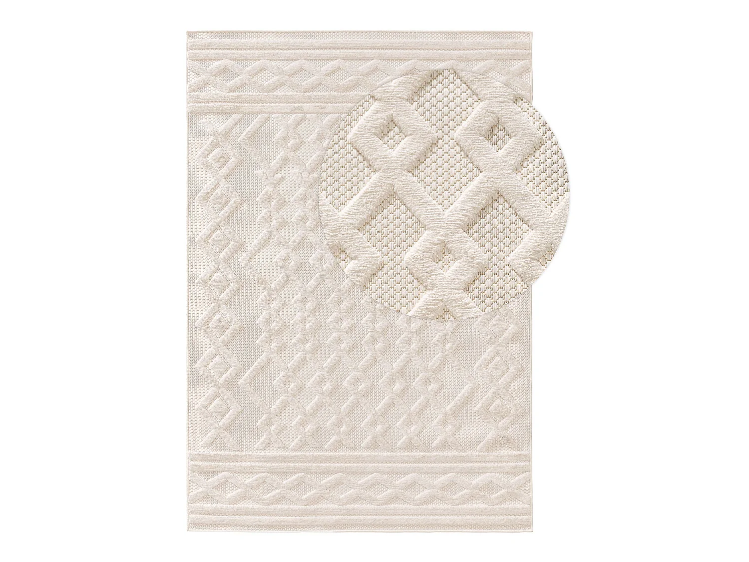 Tapis d'extérieur & intérieur Bonte Crème 80x150 cm