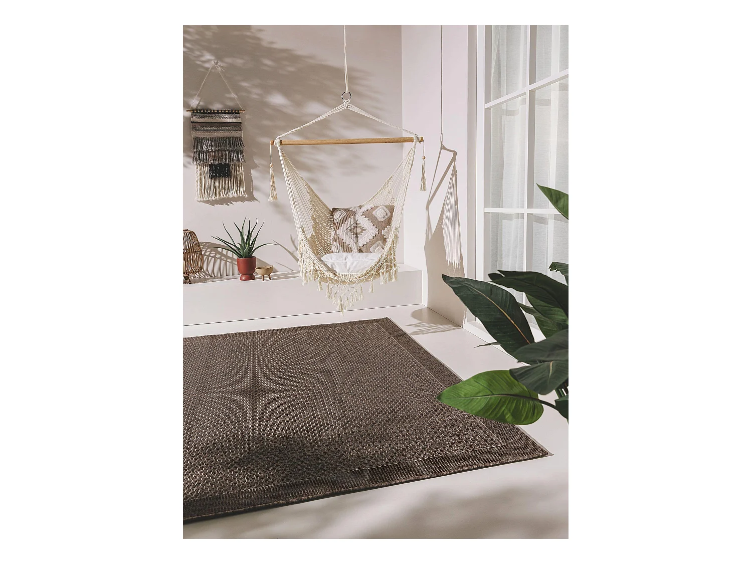 Tapis d'extérieur & intérieur Naoto Gris 200x290 cm