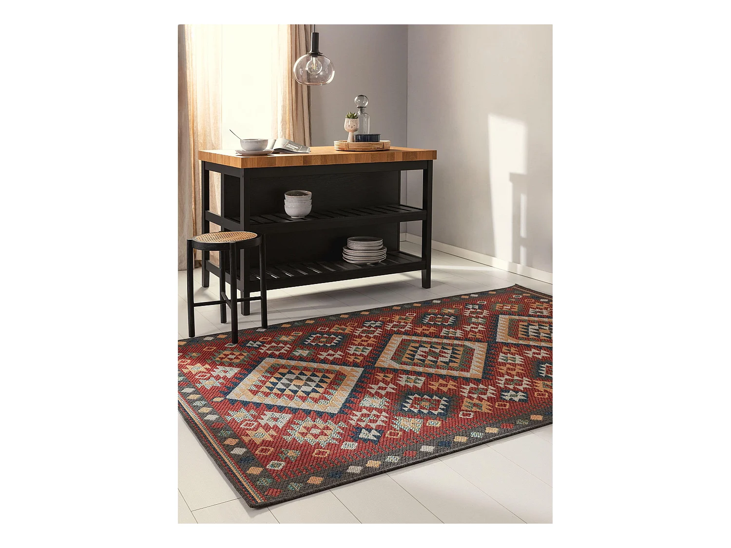 Tapis d'extérieur & intérieur Mirena Rouge 200x290 cm