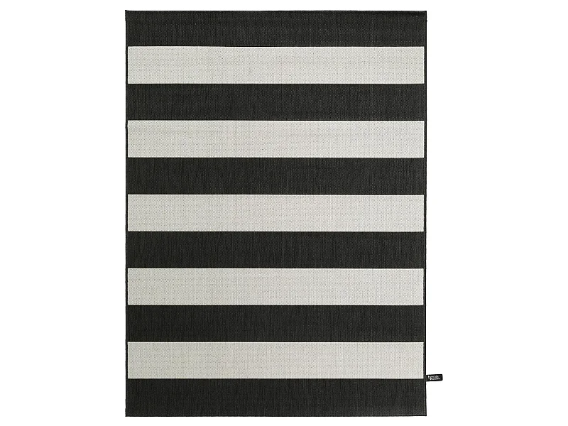 Tapis d'extérieur & intérieur Metro Noir 200x290 cm