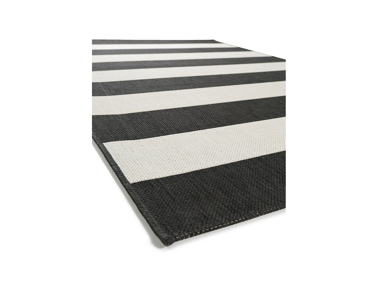 Tapis d'extérieur & intérieur Metro Noir 200x290 cm
