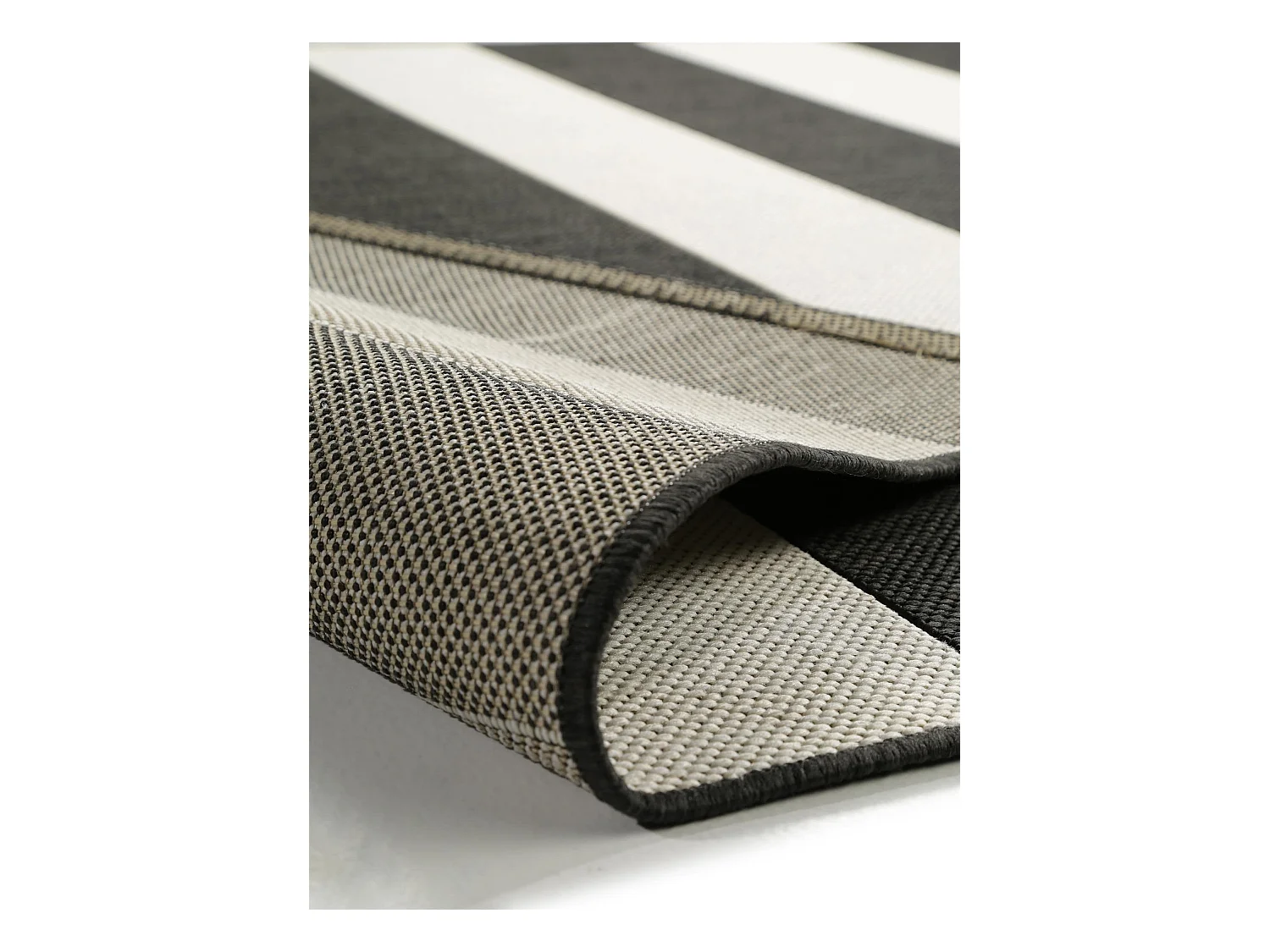 Tapis d'extérieur & intérieur Metro Noir 200x290 cm