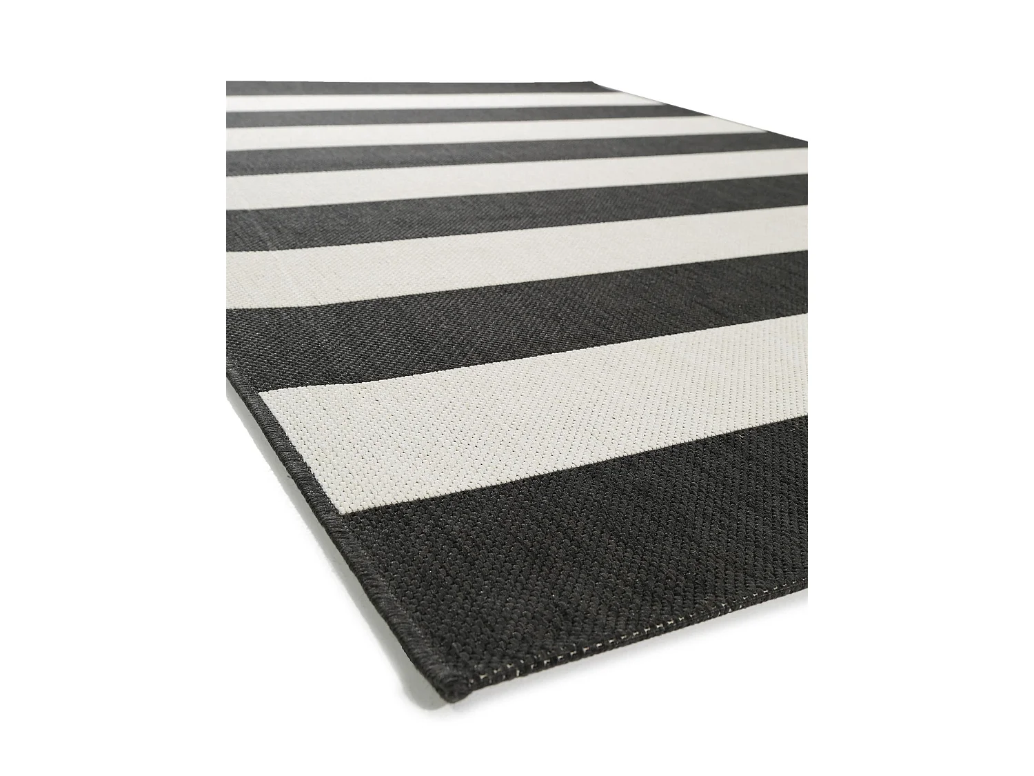 Tapis d'extérieur & intérieur Metro Noir 200x290 cm