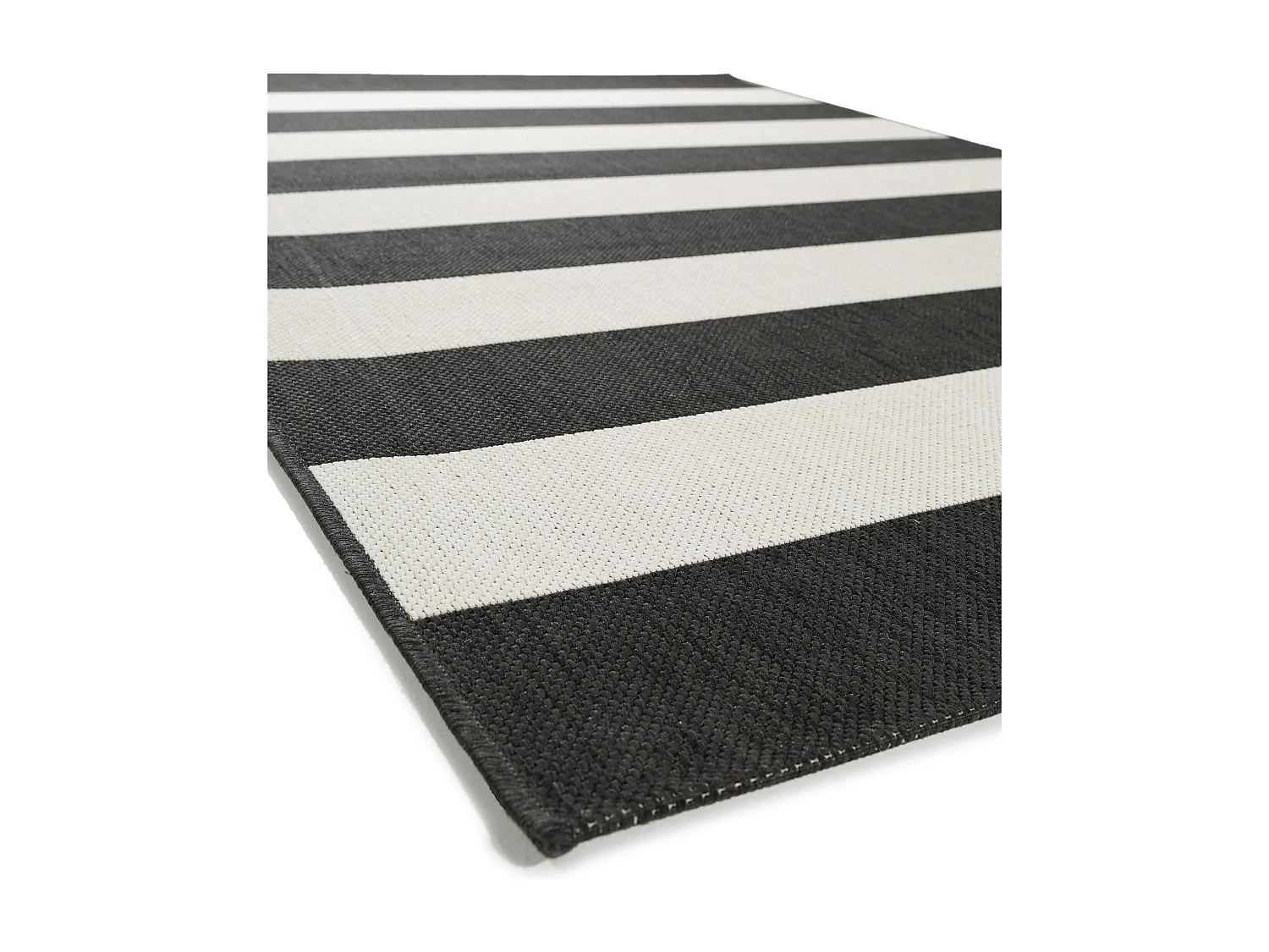 Tapis d'extérieur & intérieur Metro Noir 200x290 cm
