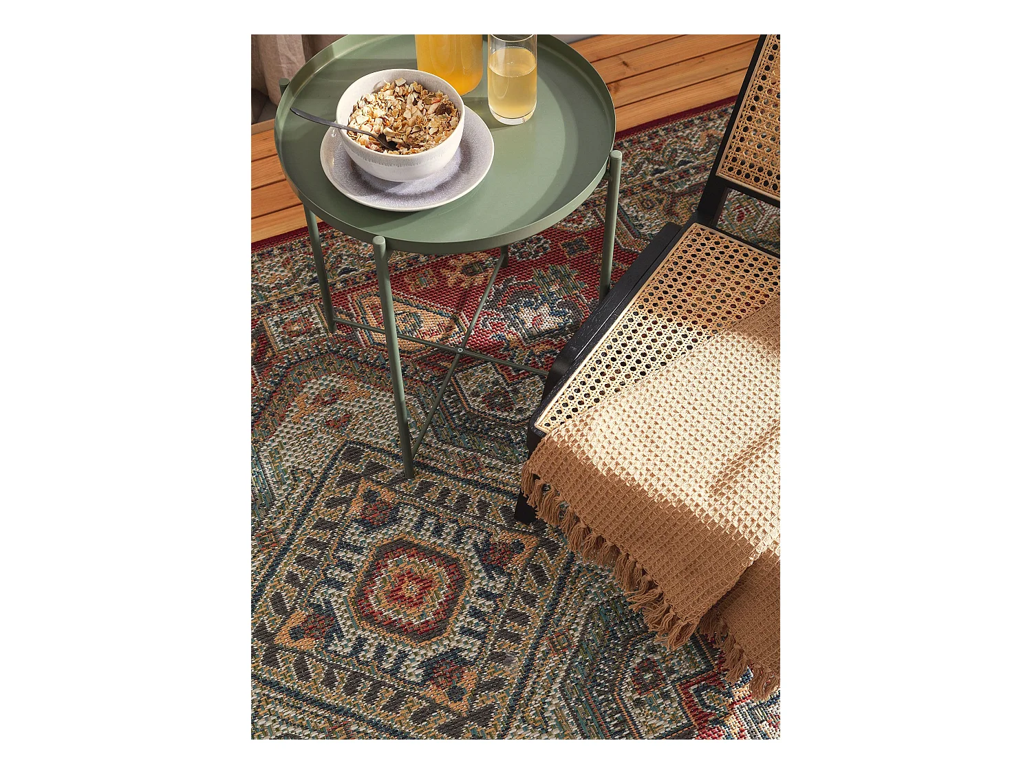 Tapis d'extérieur & intérieur Mirena Multicouleur 200x290 cm