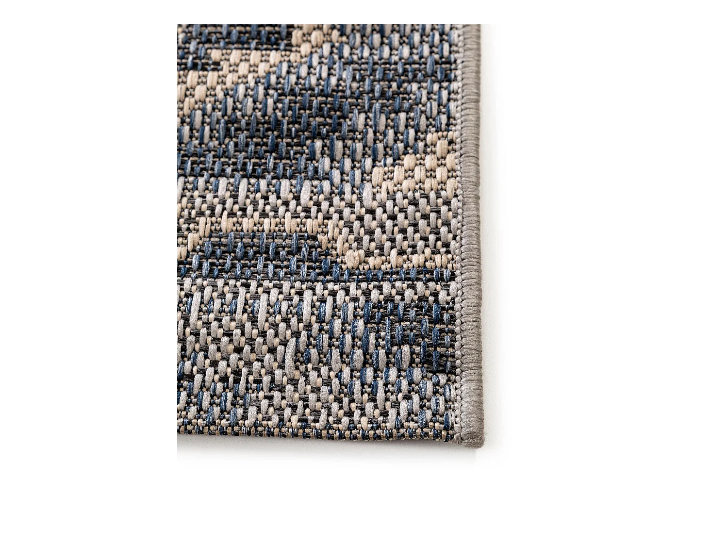 Tapis d'extérieur & intérieur River Bleu 100x150 cm