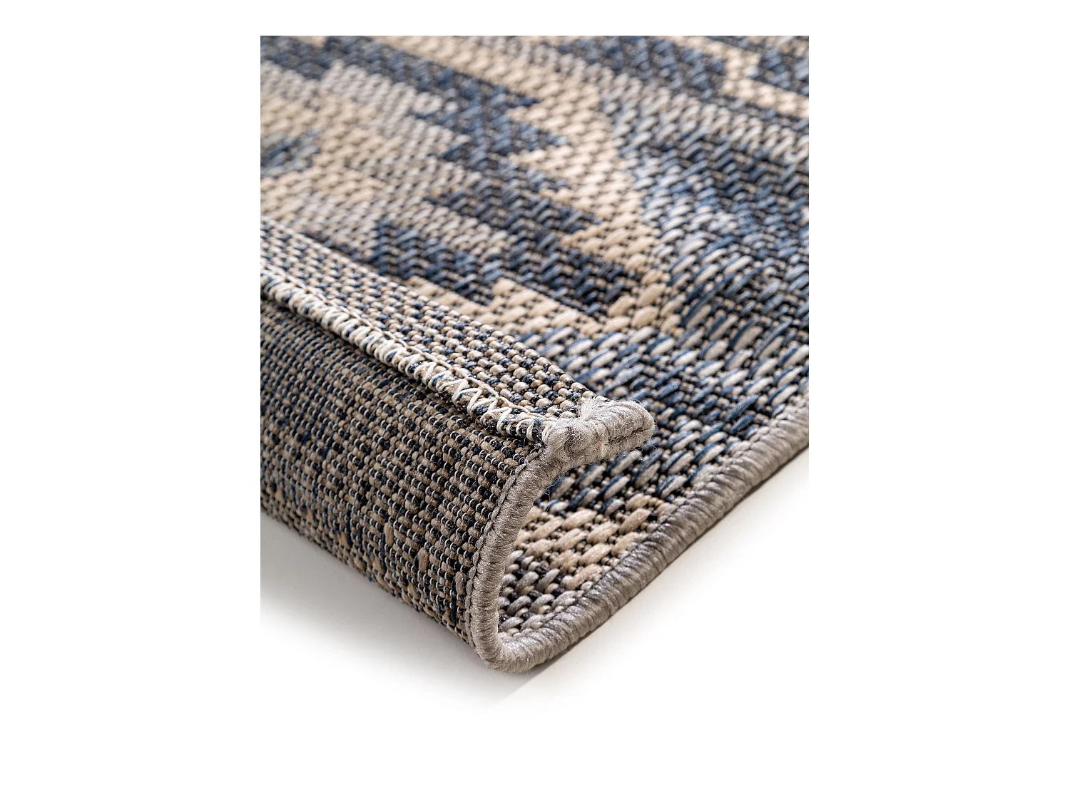 Tapis d'extérieur & intérieur River Bleu 100x150 cm