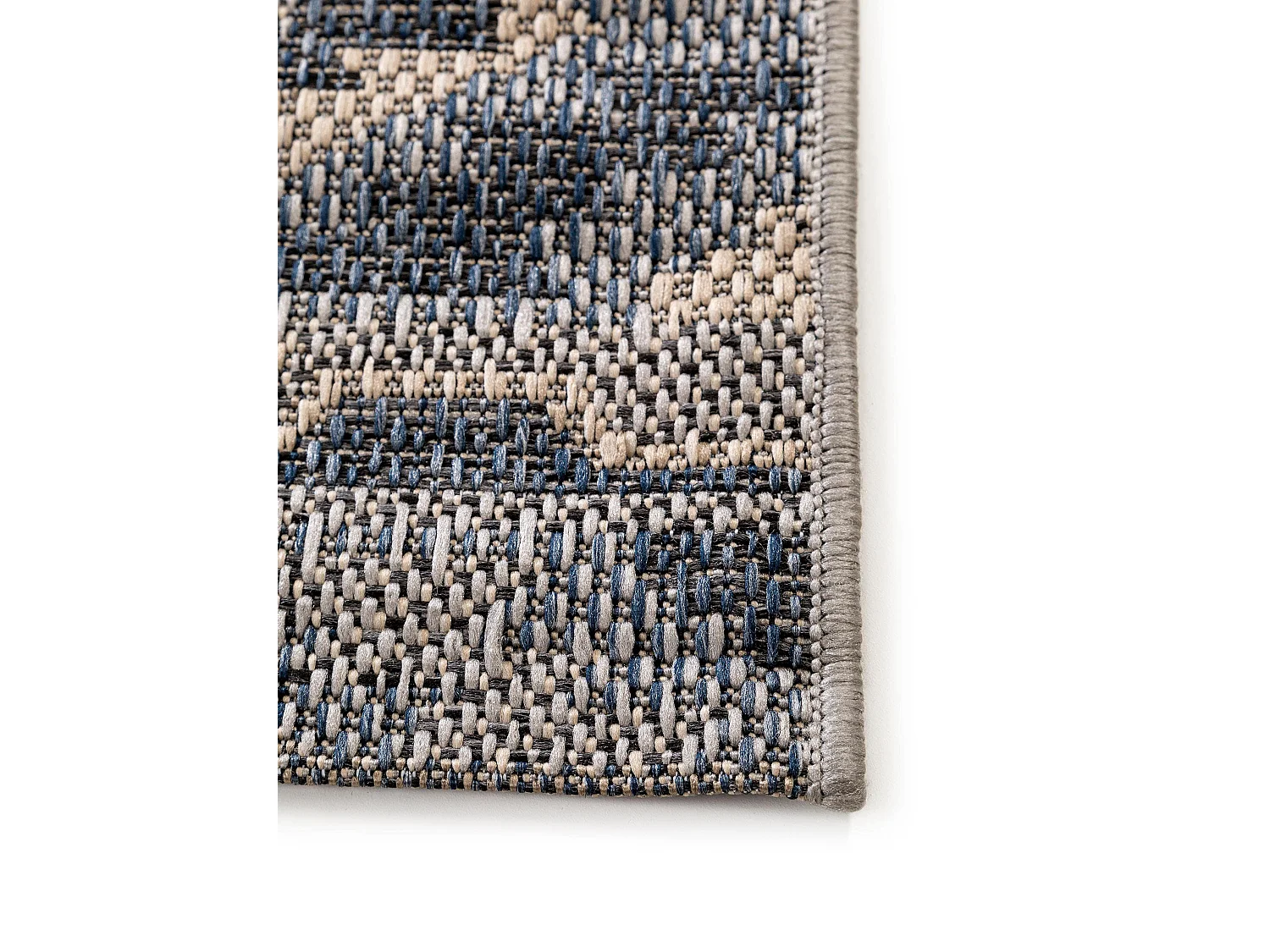 Tapis d'extérieur & intérieur River Bleu 100x150 cm