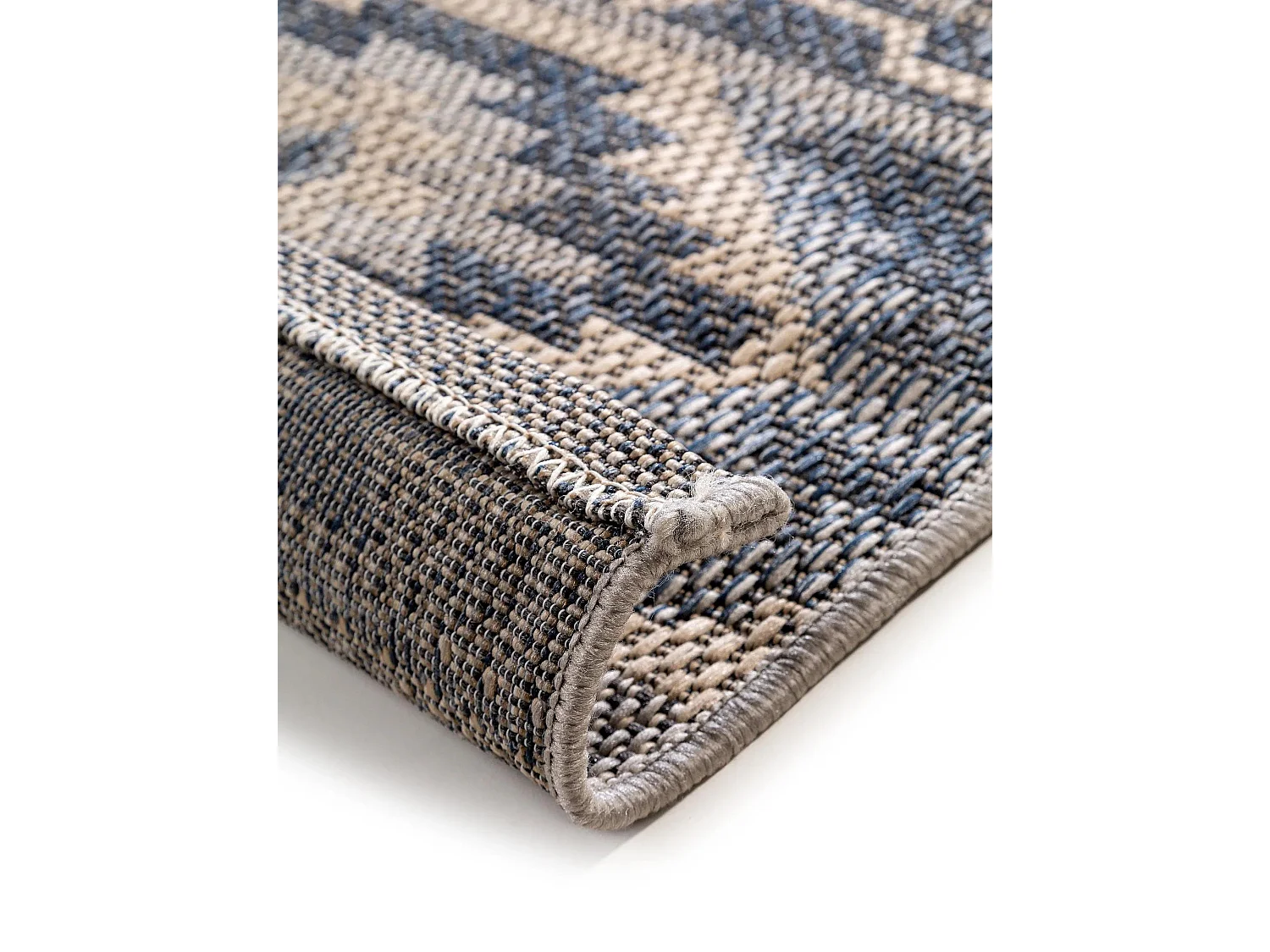 Tapis d'extérieur & intérieur River Bleu 100x150 cm