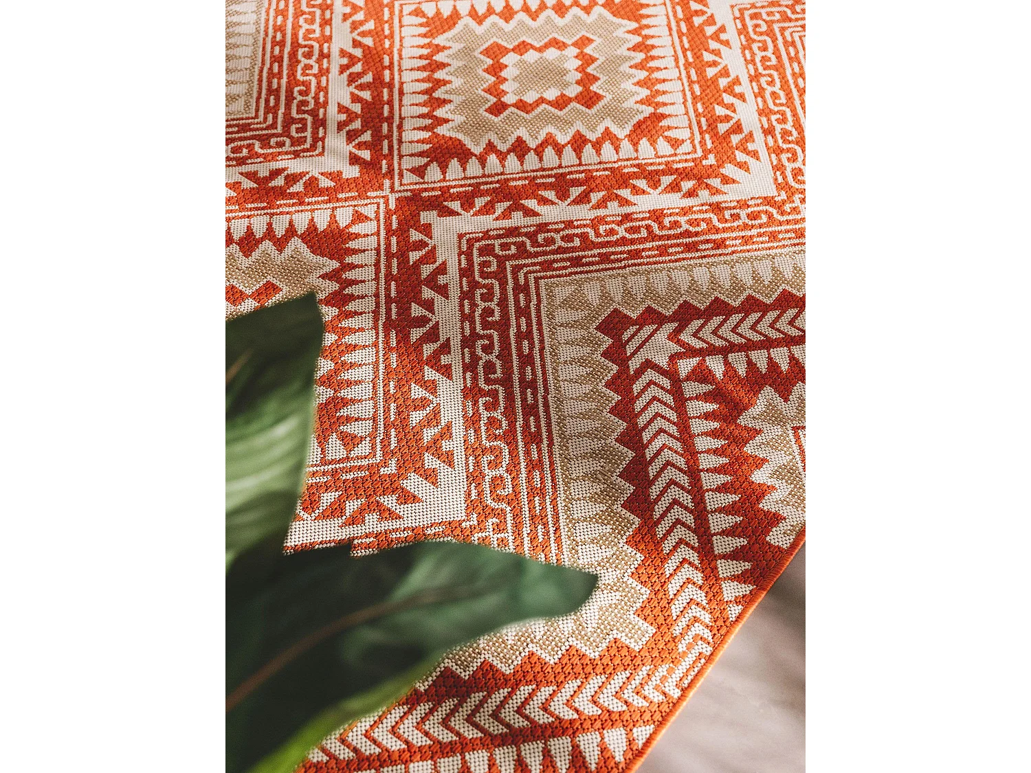 Tapis d'extérieur & intérieur Cleo Orange 80x150 cm