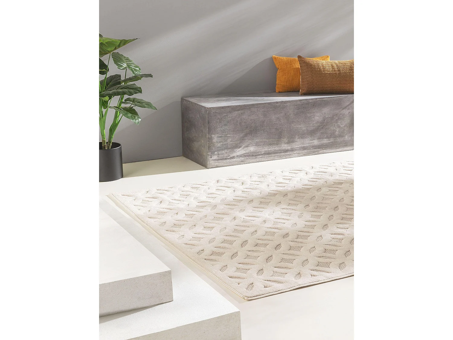 Tapis d'extérieur & intérieur Bonte Crème 80x150 cm