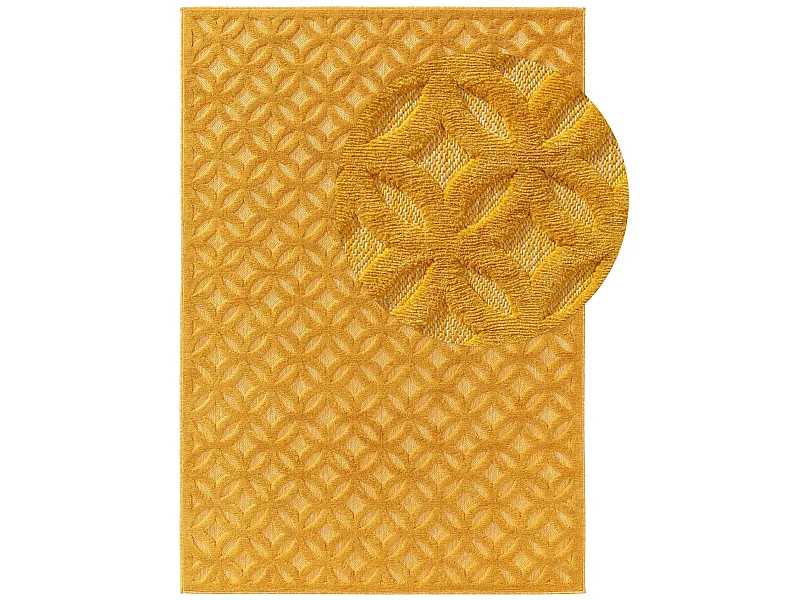 Tapis d'extérieur & intérieur Bonte Jaune 200x290 cm