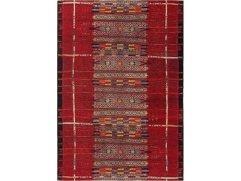 Tapis d'extérieur & intérieur Artis Multicouleur/Rouge 80x165 cm