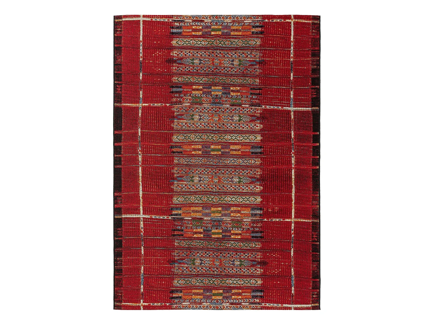 Tapis d'extérieur & intérieur Artis Multicouleur/Rouge 80x165 cm