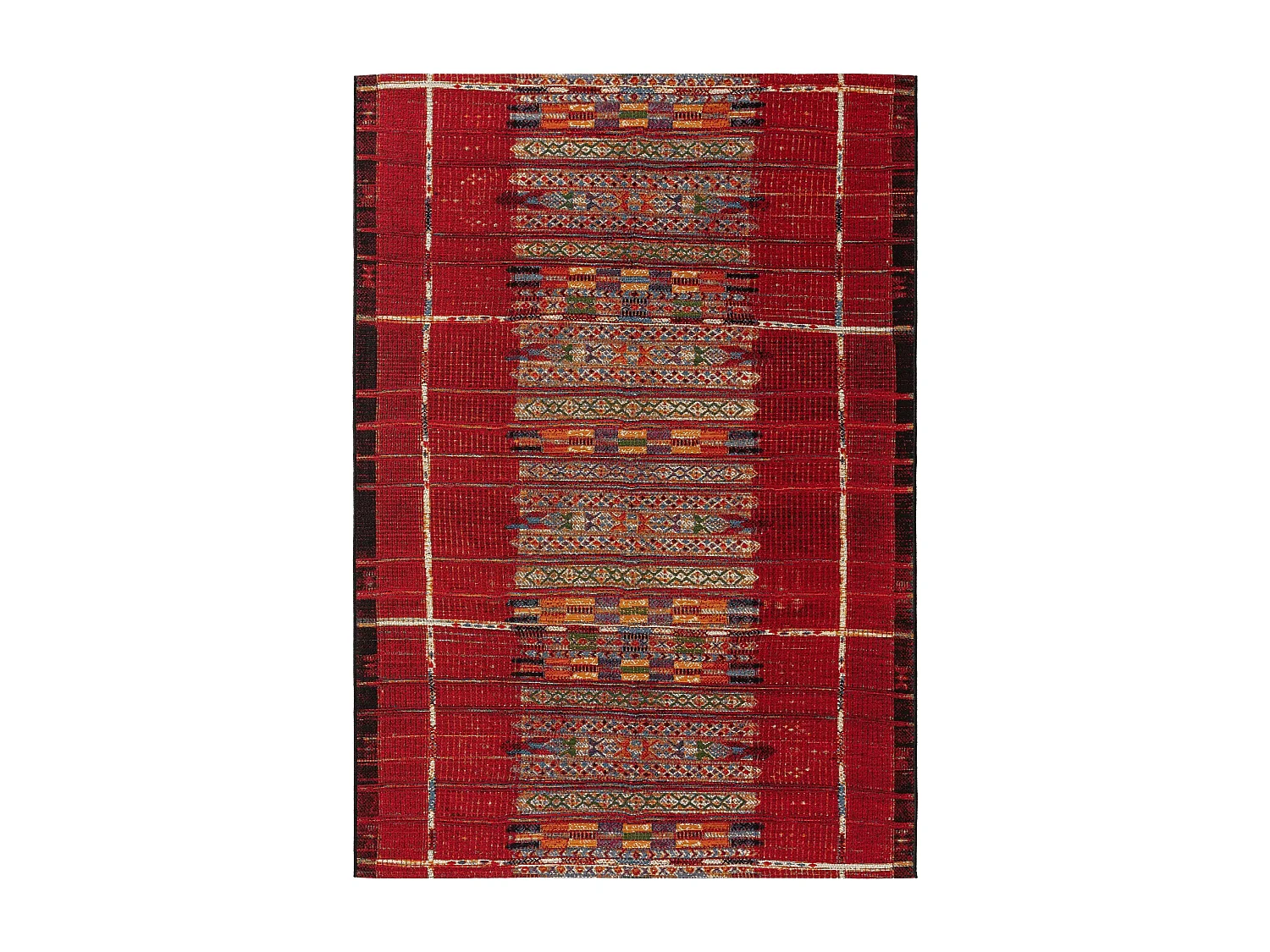 Tapis d'extérieur & intérieur Artis Multicouleur/Rouge 80x165 cm