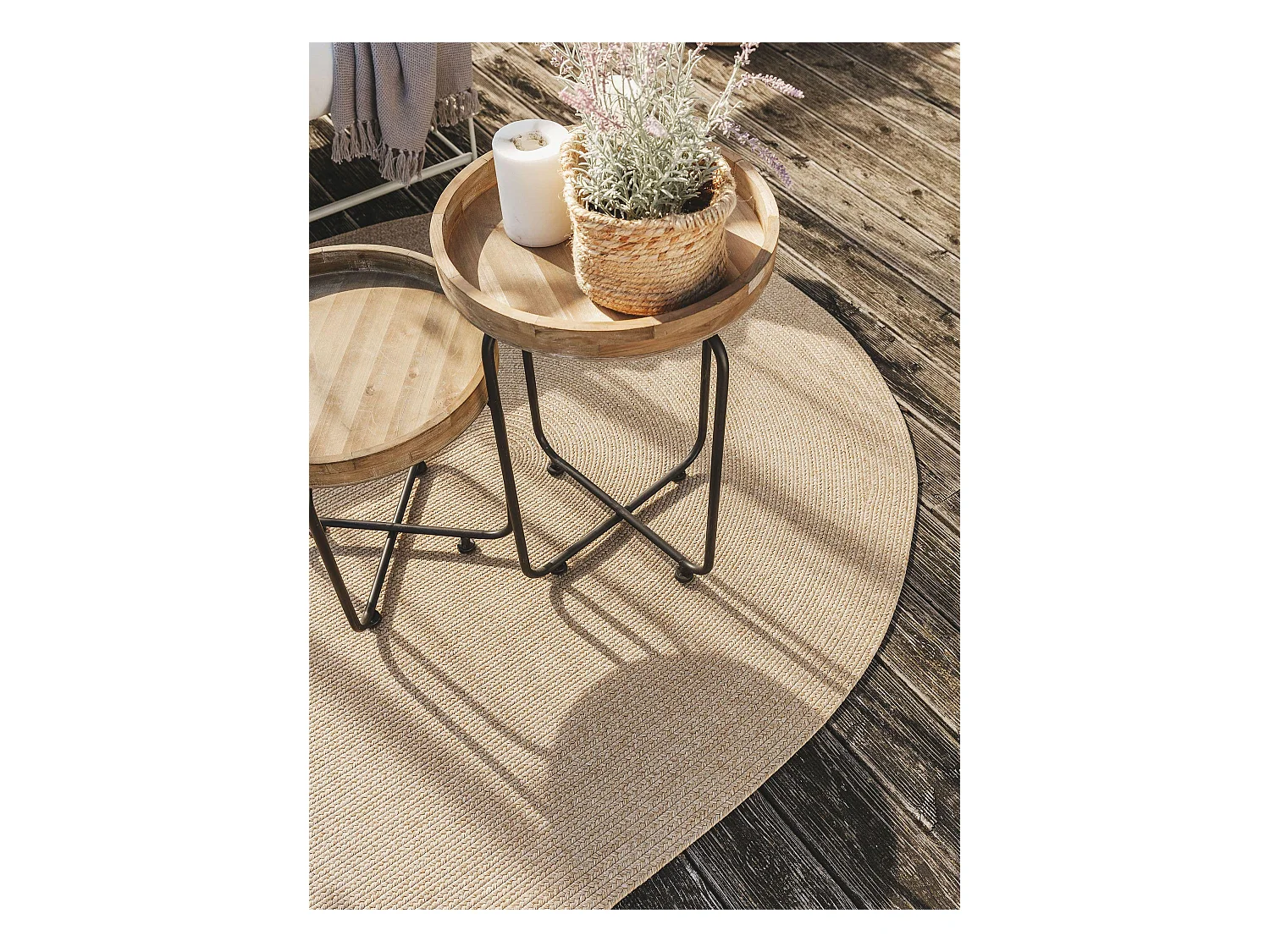 Tapis d'extérieur & intérieur Nandi Beige 160x230 cm