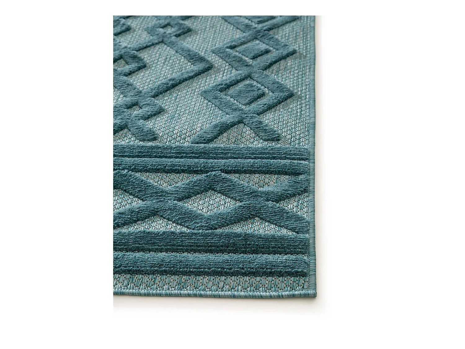 Tapis d'extérieur & intérieur Bonte Turquoise 120x170 cm