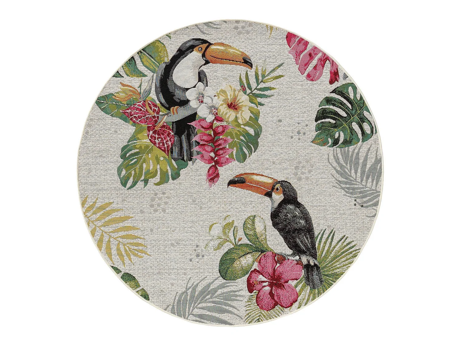 Tapis d'extérieur & intérieur rond Artis Multicouleur ø 160 cm rond