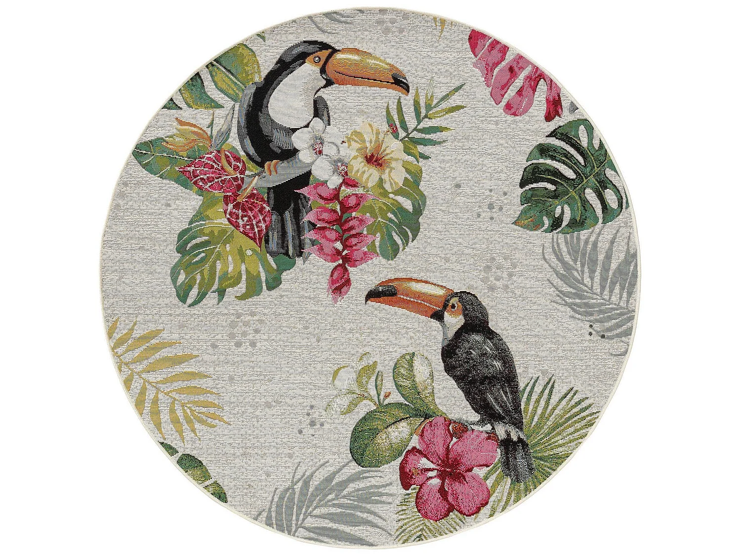 Tapis d'extérieur & intérieur rond Artis Multicouleur ø 160 cm rond